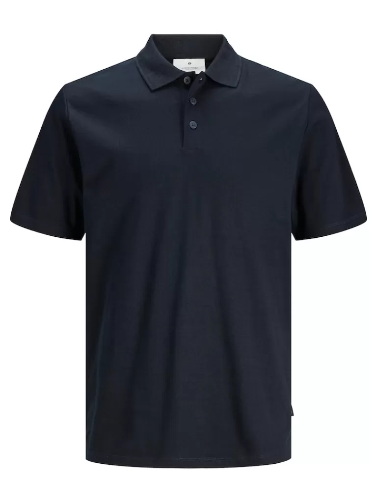 JACK&JONES PAWEL SHORT SLEEVE POLO Black Beauty-Men Polos