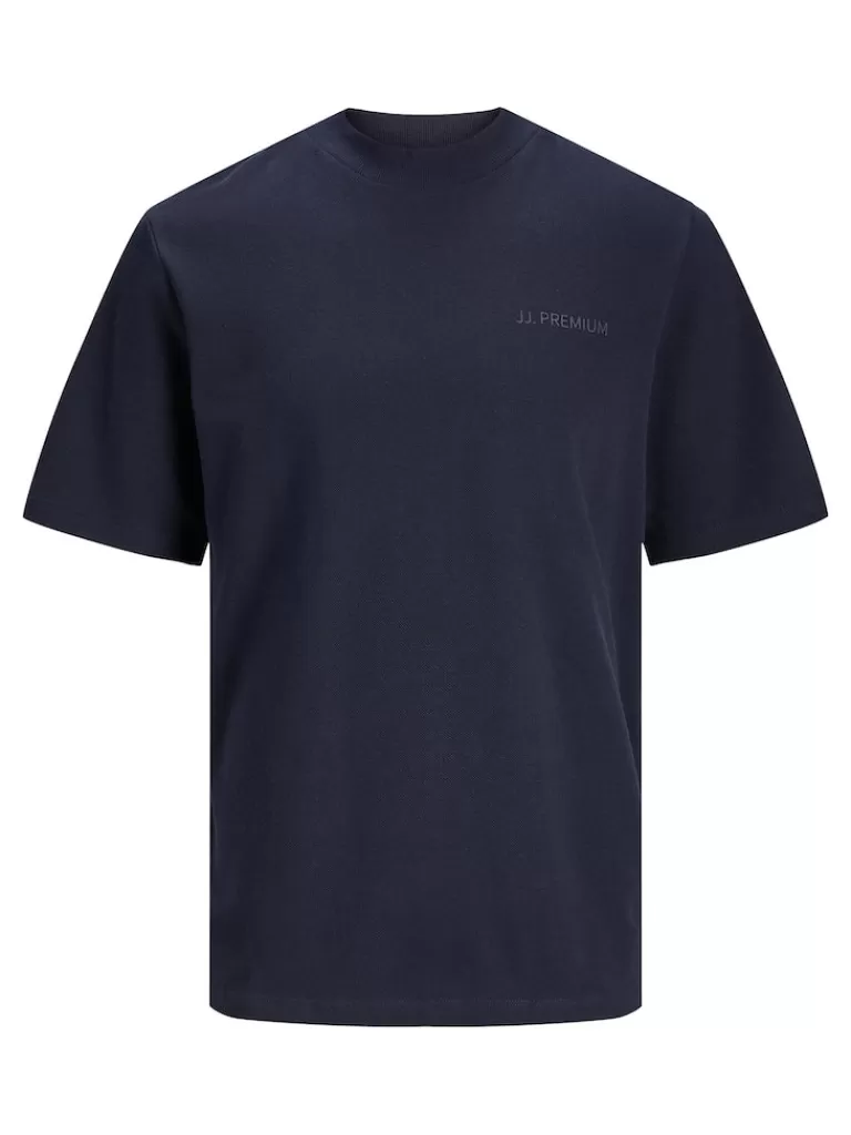 JACK&JONES PIERRE PRINT T-SHIRT Perfect Navy-Men T-shirts