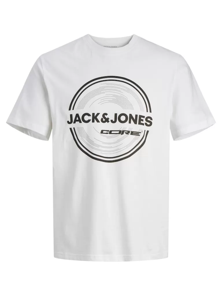 JACK&JONES PILOU PRINT T-SHIRT White-Men T-shirts