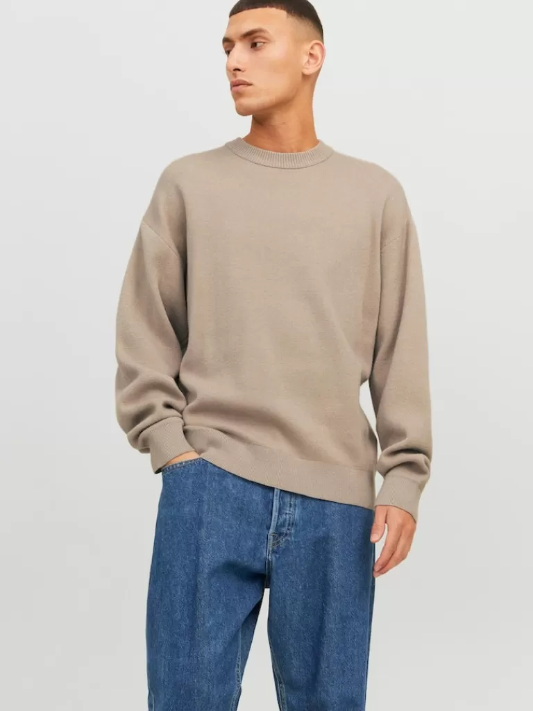 JACK&JONES RAY RELAXED FIT SWEATER Atmosphere-Men Sweaters &Cardigans