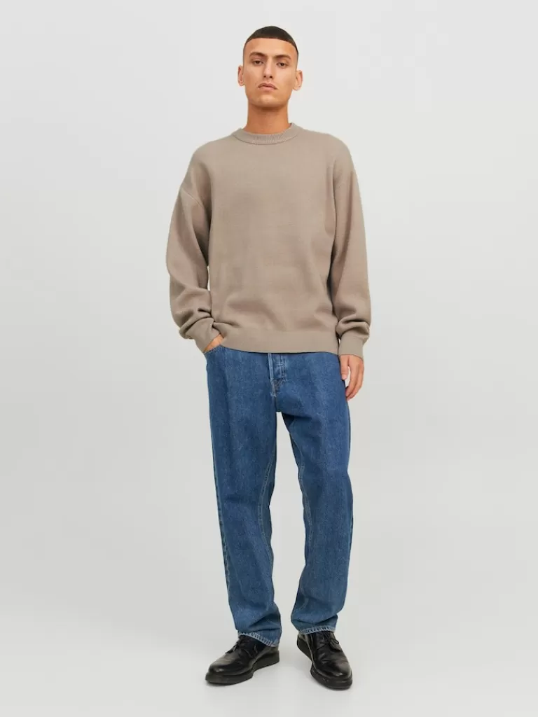 JACK&JONES RAY RELAXED FIT SWEATER Atmosphere-Men Sweaters &Cardigans