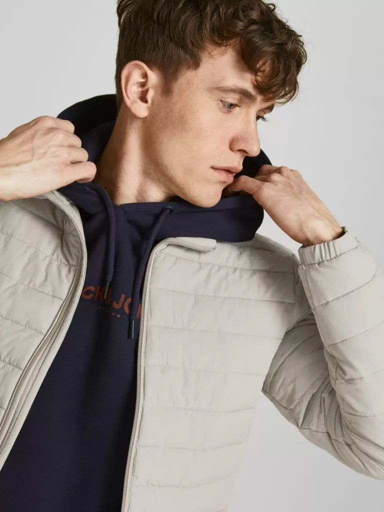 JACK&JONES RECYCLE PUFFER JACKET Crockery-Men Jackets | Puffer Jackets | Warm | Outerwear | Jackets &Coats