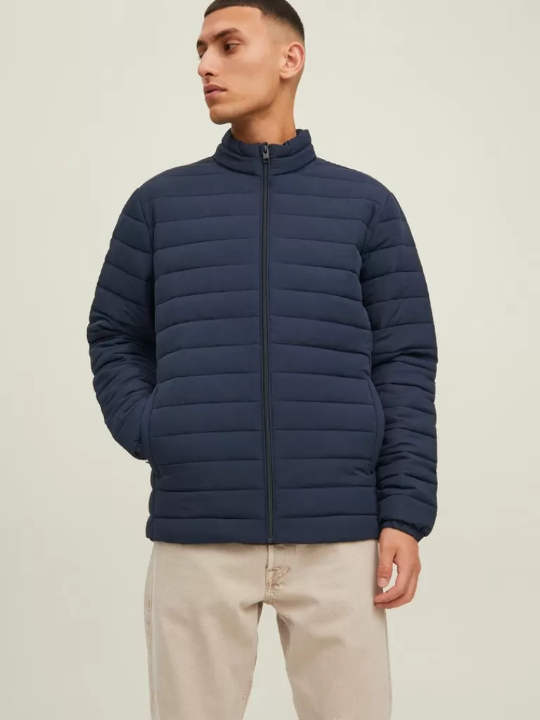 JACK&JONES RECYCLE PUFFER JACKET Navy Blazer-Men Jackets | Puffer Jackets | Warm | Outerwear | Jackets &Coats