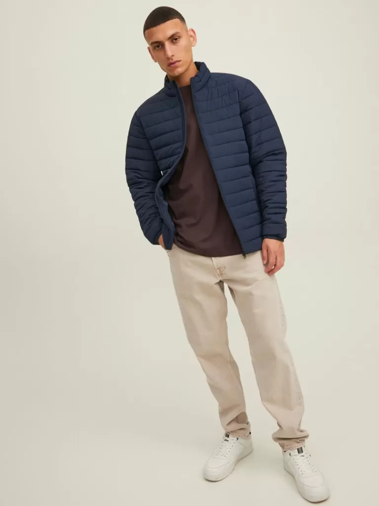 JACK&JONES RECYCLE PUFFER JACKET Navy Blazer-Men Jackets | Puffer Jackets | Warm | Outerwear | Jackets &Coats