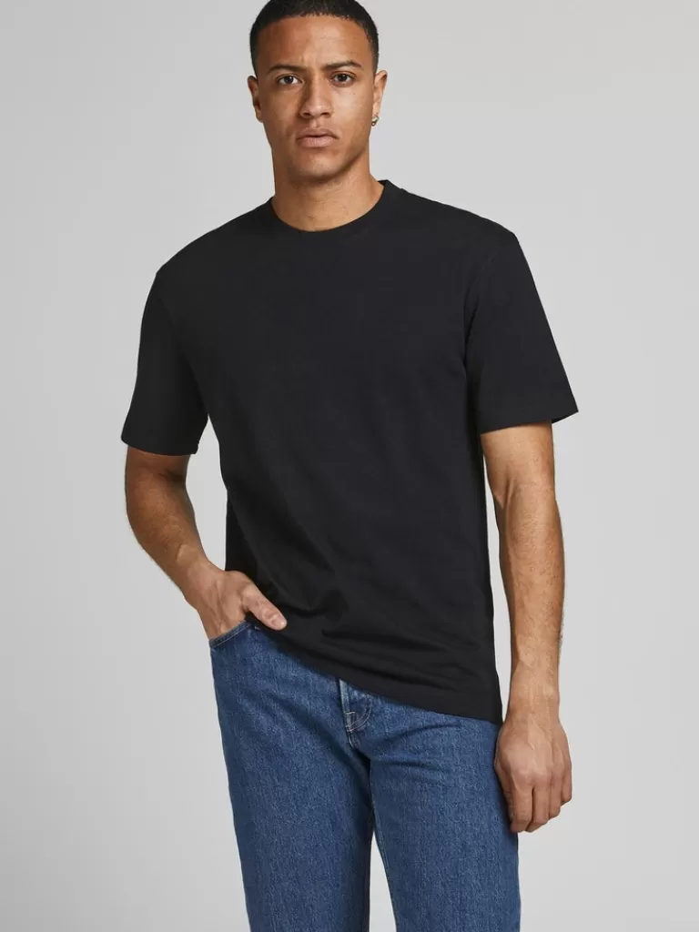 JACK&JONES RELAXED T-SHIRT Black-Men T-shirts