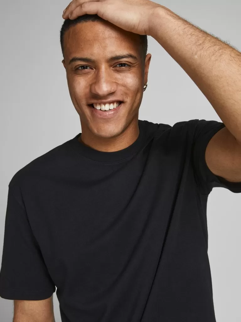 JACK&JONES RELAXED T-SHIRT Black-Men T-shirts