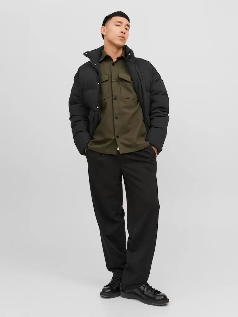 JACK&JONES ROY RELAXED FIT OVERSHIRT Grape Leaf-Men Overshirts &Shackets | Outerwear | Shirts &Overshirts