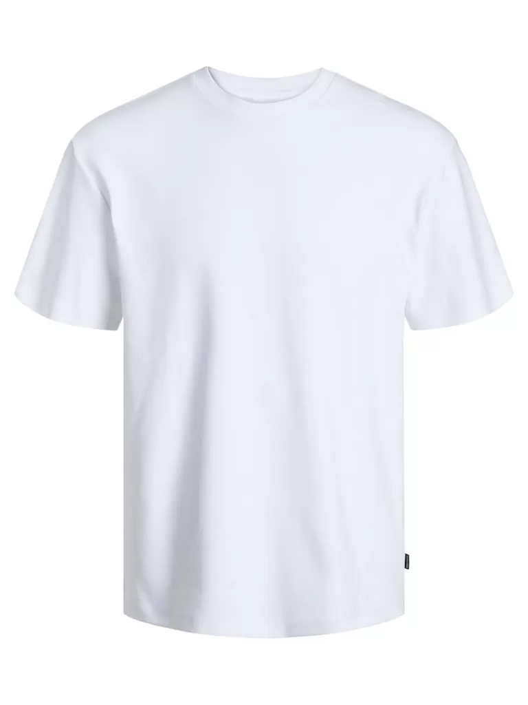 JACK&JONES SANCHEZ RELAXED FIT T-SHIRT Bright White-Men T-shirts