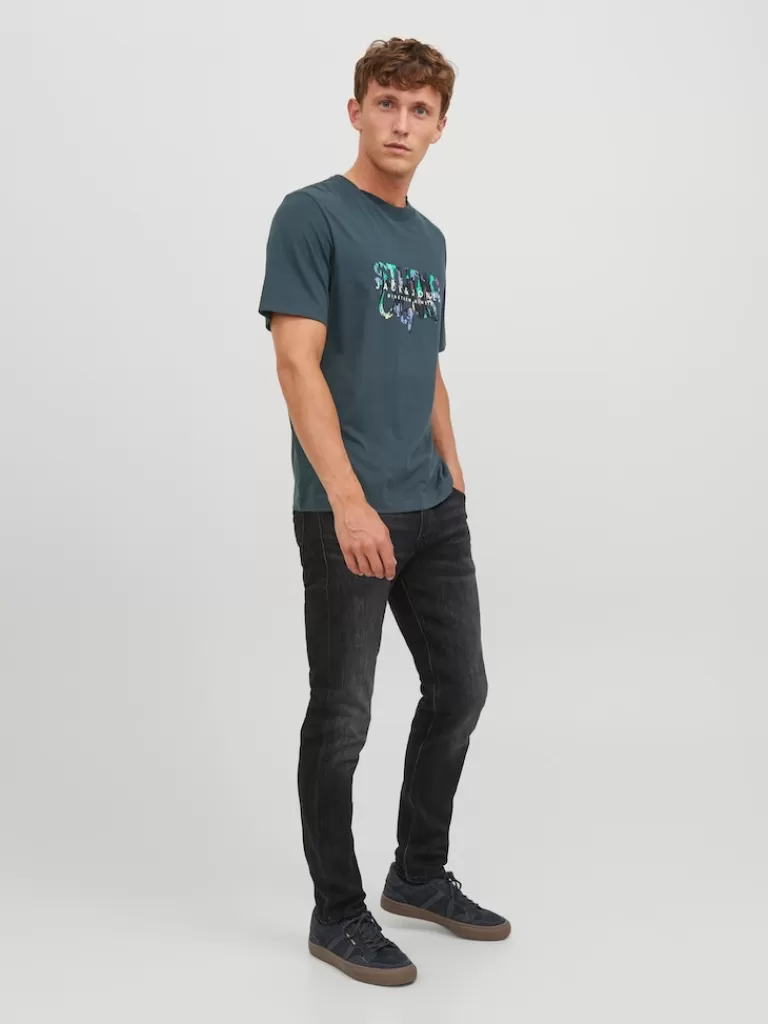 JACK&JONES SILVERLAKE PRINT T-SHIRT Magical Forest-Men T-shirts