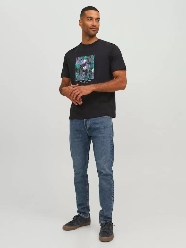 JACK&JONES SILVERLAKE PRINT T-SHIRT Black-Men T-shirts