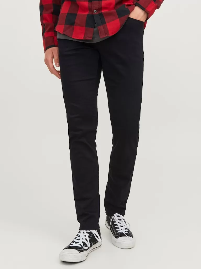 JACK&JONES SUPER STRETCH SLIM FIT GLENN 177 JEANS Black Denim-Men Glenn - Slim Fit | Jeans