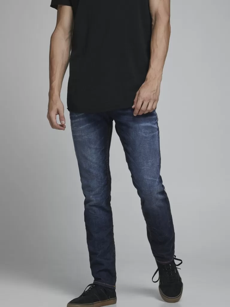 JACK&JONES TIM ORIGINAL JEANS 719 SLIM STRAIGHT FIT Blue Denim-Men Tim - Slim Straight Fit | Jeans