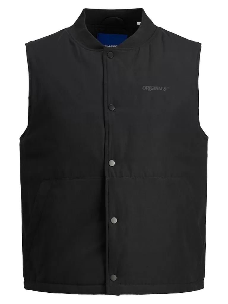 JACK&JONES TIMBER SLEEVELESS JACKET Black-Men Jackets | Transitional weather | Vests & Bodywarmers | Lightweight | Outerwear | Jackets &Coats