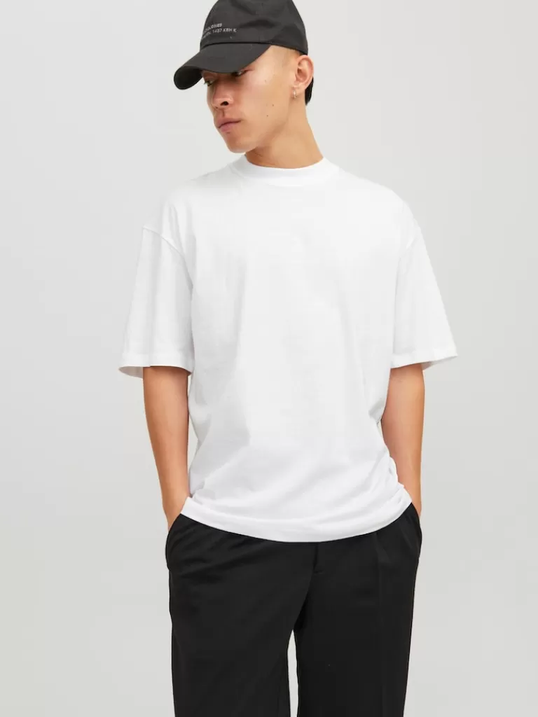 JACK&JONES TIMO LOOSE FIT T-SHIRT White-Men T-shirts