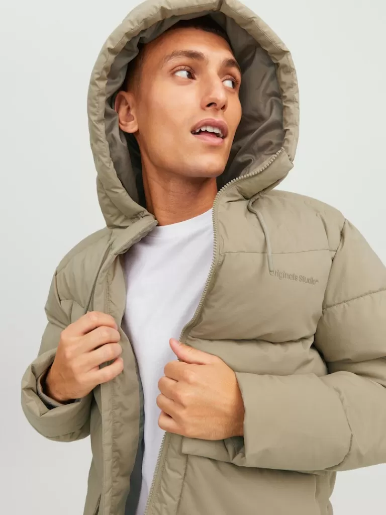 JACK&JONES VESTERBRO HOODED PUFFER JACKET Coriander-Men Jackets | Puffer Jackets | Warm | Outerwear | Jackets &Coats