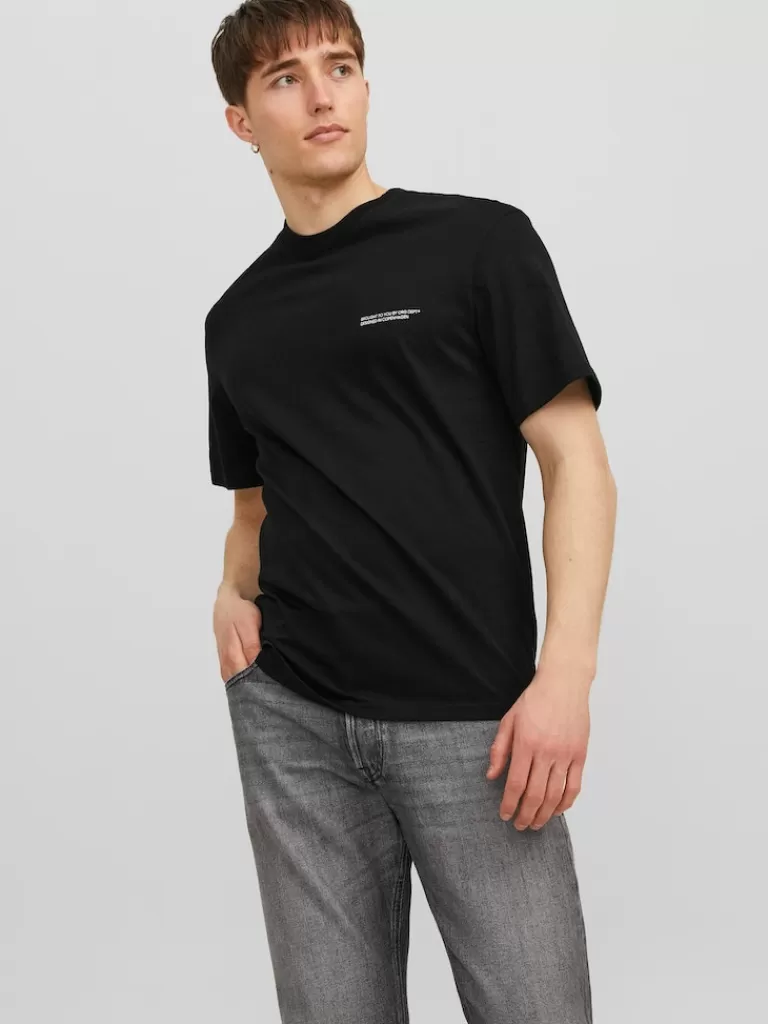 JACK&JONES VESTERBRO RELAXED FIT BACK PRINT T-SHIRT Black-Men T-shirts