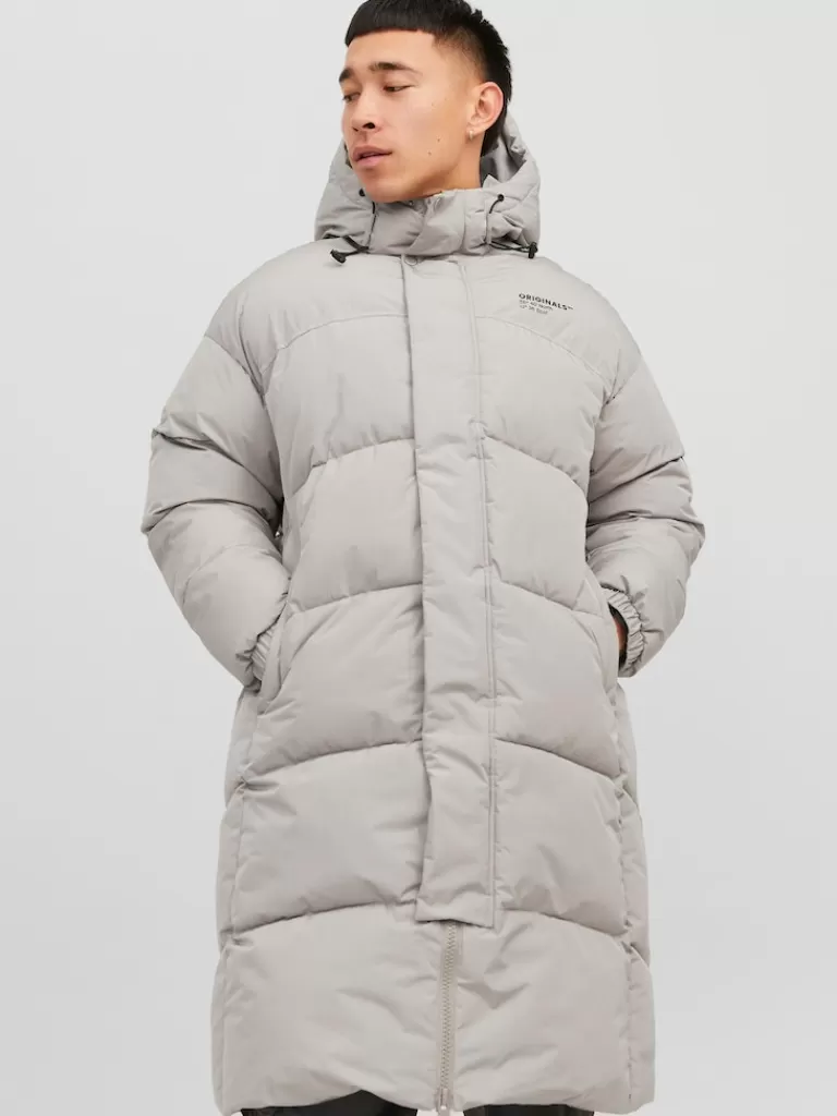 JACK&JONES VIPER LONG HOODED PUFFER COAT Atmosphere-Men Coats | Puffer Jackets | Warmest | Outerwear | Jackets &Coats