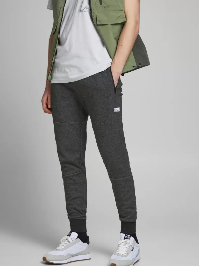 JACK&JONES WILL AIR SWEATPANTS Dark Grey Melange-Men Pants